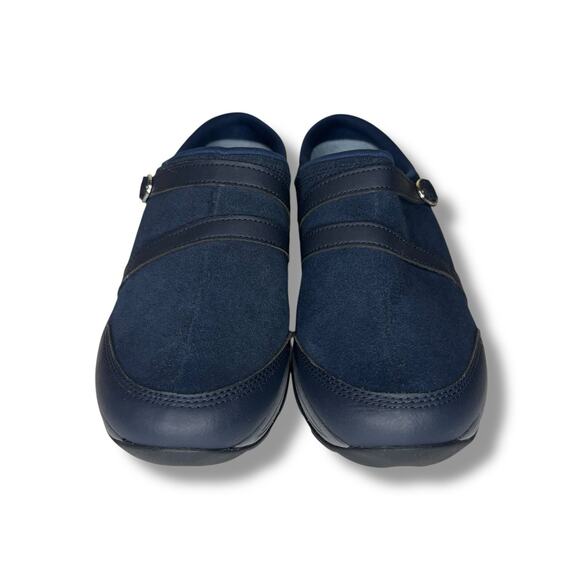 Easy Spirit Women's Size 9 M Seequinox Slip On Clog Loafer Blue Leather Comfort - Picture 3 of 9